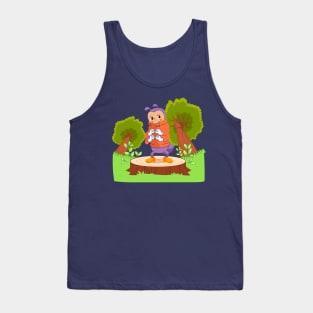 Caterpillar Forest Hand Drawn Tank Top